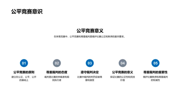 竞赛规则与体育精神PPT模板