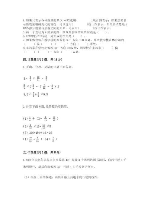 人教版六年级上册数学期末测试卷带答案（突破训练）.docx
