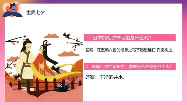 浪漫爱情粉色七夕PPT模板