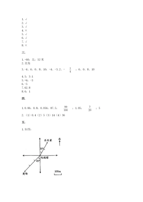 青岛版六年级数学下册期末测试题精品【夺冠系列】.docx