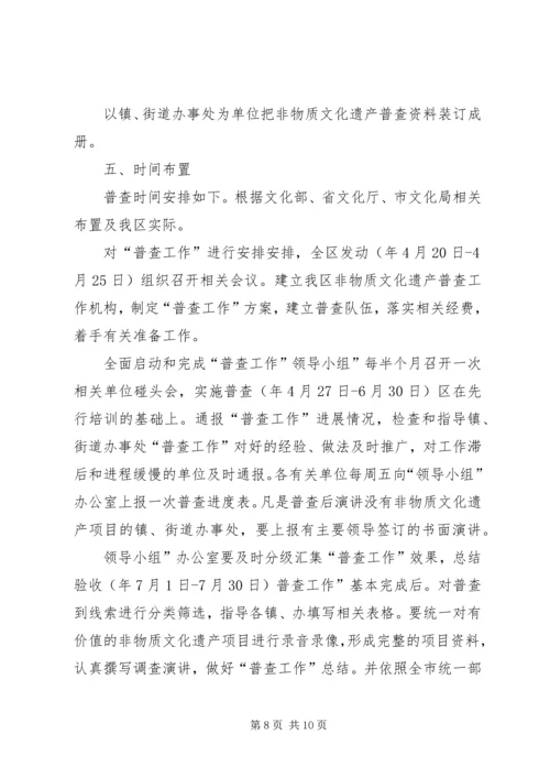 非物质文化遗产整查方案.docx