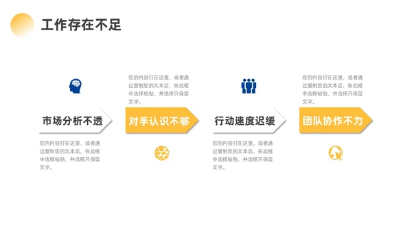 蓝色黄色励志风实拍攀登销售工作总结