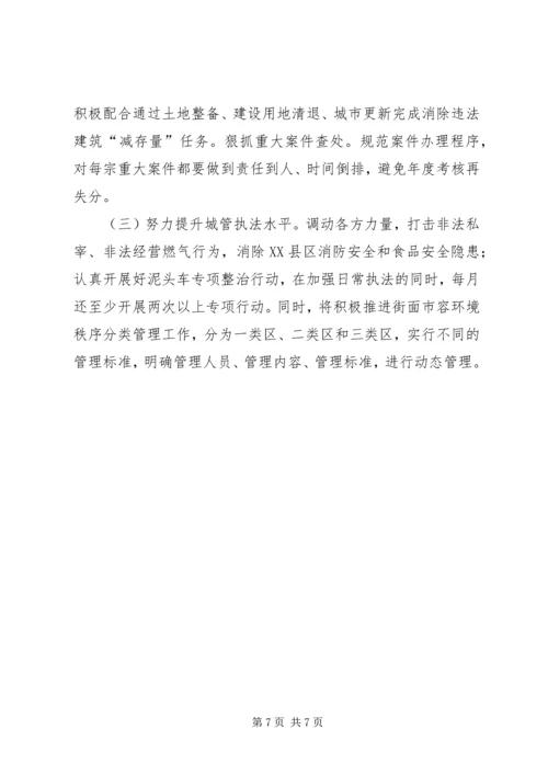 执法队XX年上半年工作总结和下半年工作计划.docx