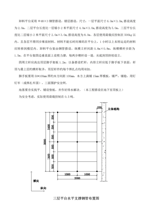 多层卸料平台综合施工专题方案.docx