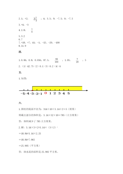 小学毕业班数学检测卷及参考答案【实用】.docx