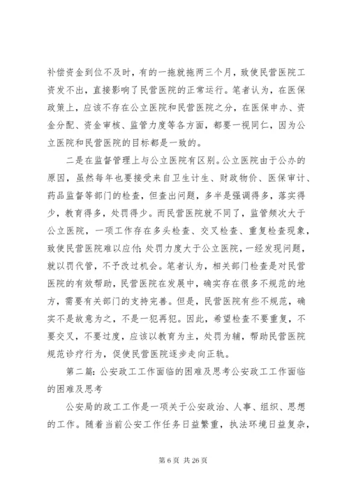 民营医院面临的外部困难及解决办法思考.docx