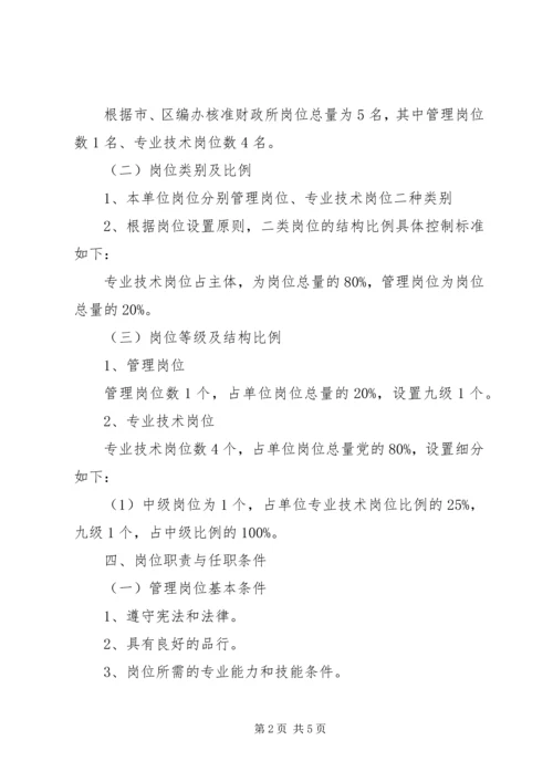 街道财政所岗位设置实施方案 (2).docx