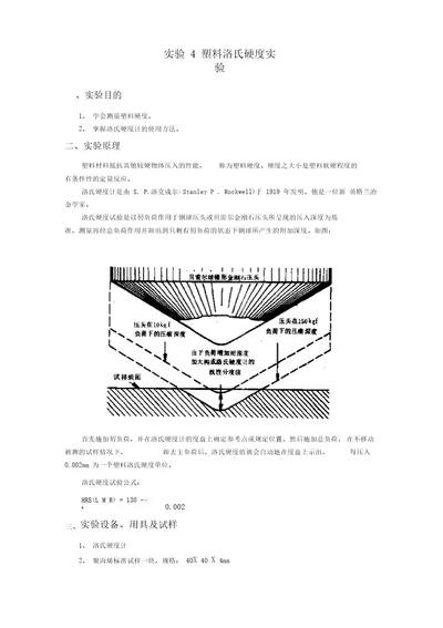 试验4塑料洛氏硬度试验