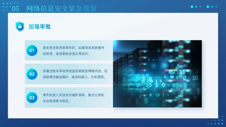 蓝色创意科技互联网商业计划书企业网络安全教育宣传PPT模板国家网络安全宣传周网络安全宣传周