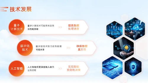 橙色商务风政务智能化应用培训科技赋能政务PPT