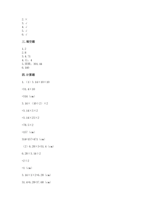 北师大版六年级下册数学期末测试卷【考点梳理】.docx
