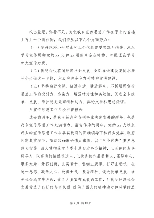 宣传思想工作自查报告2篇.docx