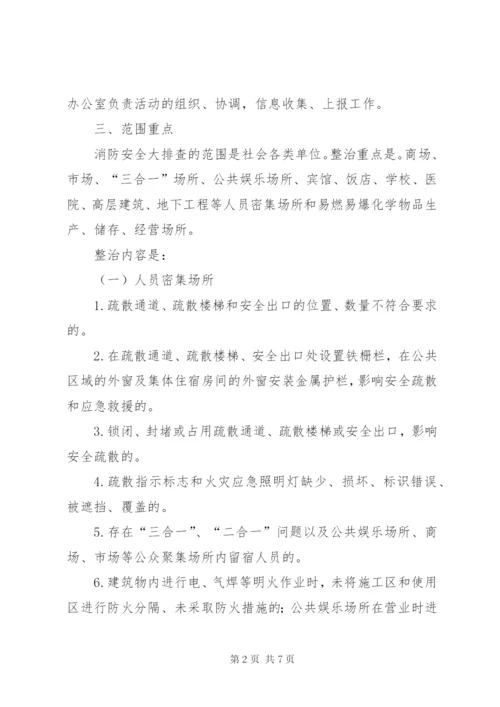 市消防安全排查工作方案.docx