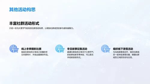 大雪节气社群策划PPT模板