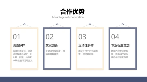 简约商务风企业营销渠道合作方案