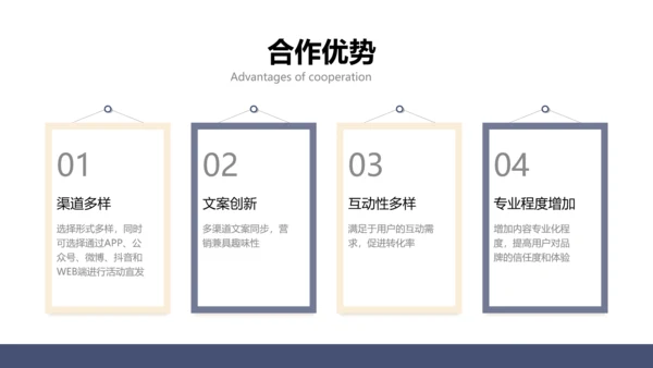 简约商务风企业营销渠道合作方案