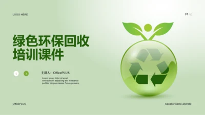 绿色创意环保公益培训课件PPT案例