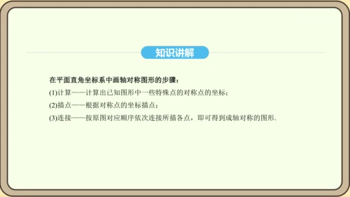 人教版数学八年级上册13.2.2 用坐标表示轴对称课件（共18张PPT）