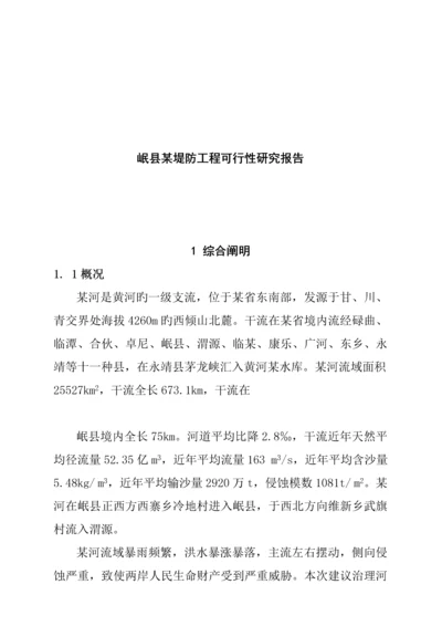 堤防关键工程可行性专题研究报告.docx