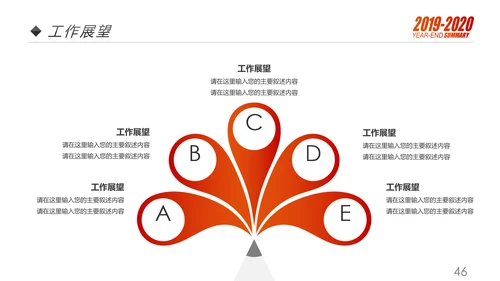 梦想2020年终总结述职报告工作计划PPT模板