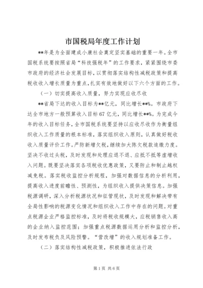 市国税局年度工作计划.docx