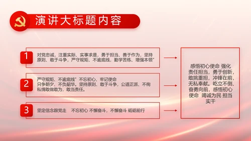 红色党建党支部述职报告PPT党课