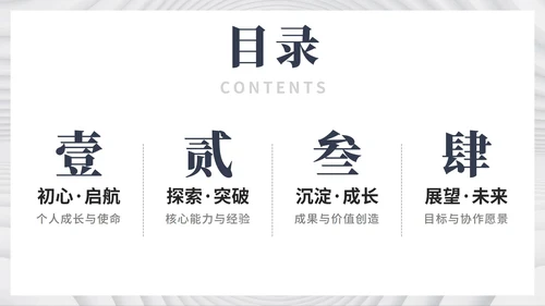 白色简约极简风微立体大学生个人简历PPT模板