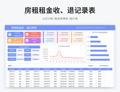 房租租金收、退记录表