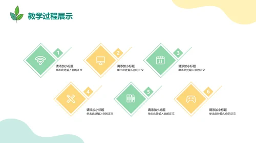 小清新教育教学通用PPT模板