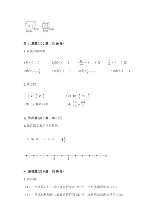 小升初数学期末测试卷【精练】.docx