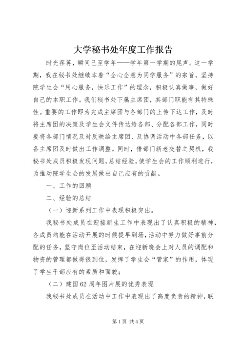 大学秘书处年度工作报告.docx