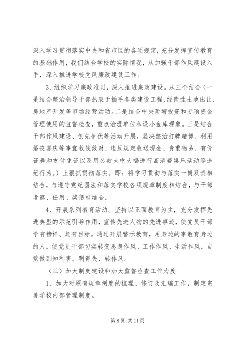 小学反腐倡廉自查报告.docx