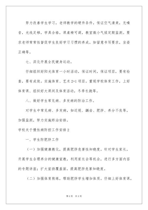 2022学校慢性病防控工作计划.docx