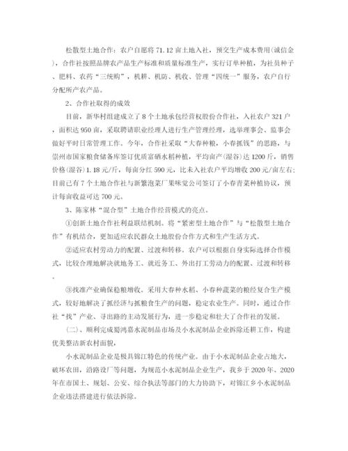 精编之年度农业统计个人总结范文.docx