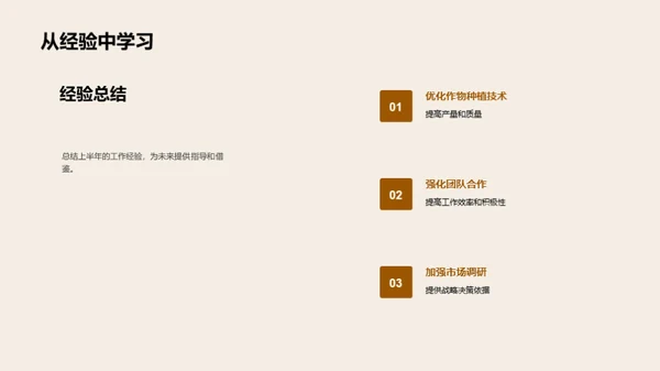 农林部门半年成果回顾