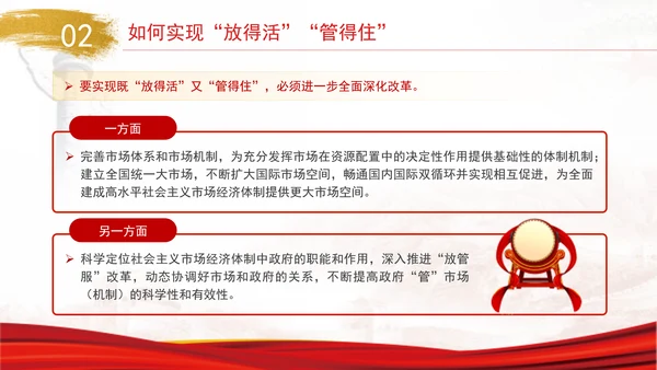 二十届三中全会既放得活又管得住畅通国民经济循环党课PPT
