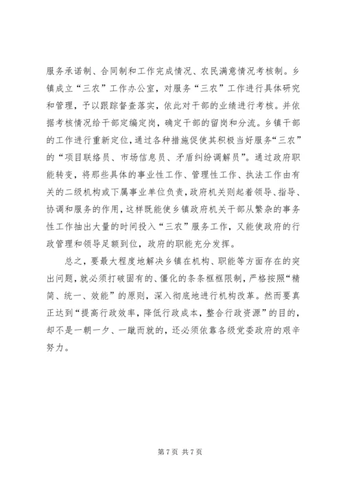 乡镇政府履职调研报告.docx