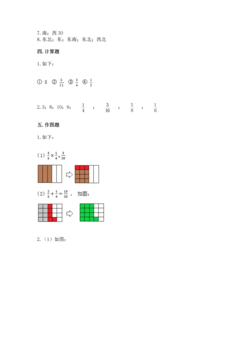 人教版六年级上册数学期中测试卷附参考答案（培优a卷）.docx