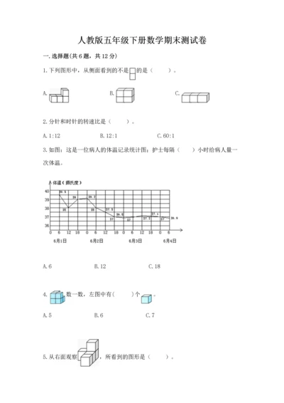 人教版五年级下册数学期末测试卷附完整答案【易错题】.docx