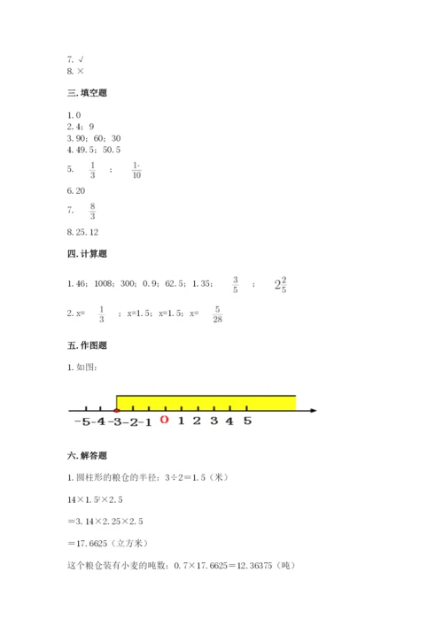 小升初数学期末测试卷加下载答案.docx