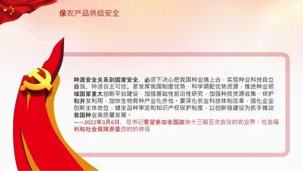 粮食安全饭碗餐饮浪费初级产品供给保障PPT
