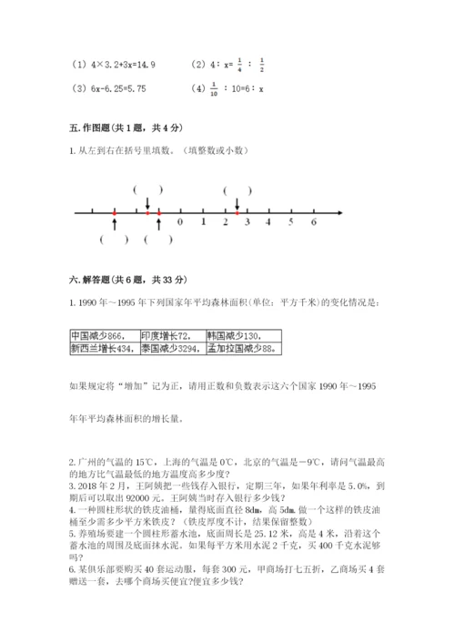 小学六年级下册数学期末卷精品（全国通用）.docx