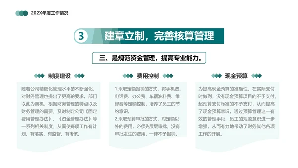 财务报表，财务年终总结PPT模板