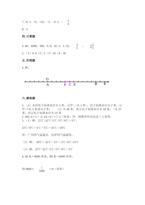 北师大版小学六年级下册数学期末检测试题精品（典优）.docx