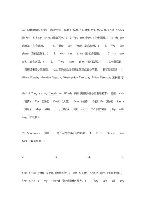 2023年剑桥英语预备级下册全册知识点.docx