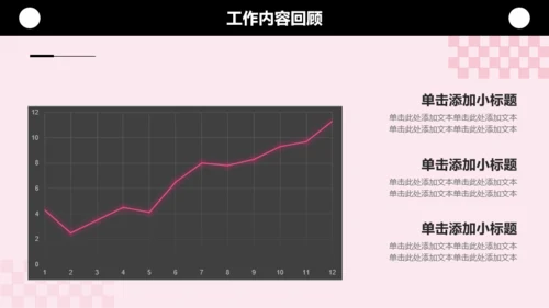 黑粉甜酷风插画风个人年终总结PPT模板
