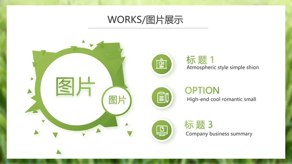 绿色农产品介绍宣传动态PPT模板