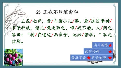 第25课《王戎不取道旁李》（课件）