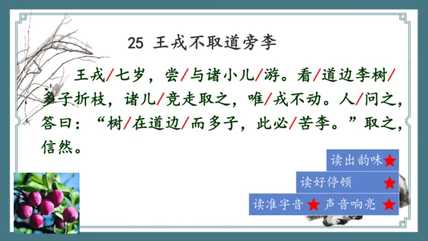 第25课《王戎不取道旁李》（课件）