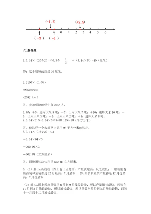北师大版六年级下册数学 期末检测卷附答案【巩固】.docx